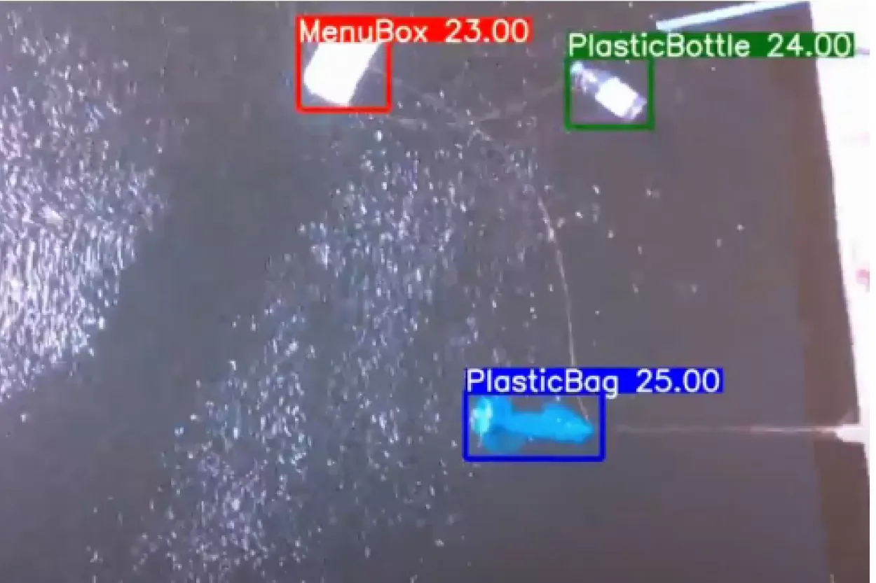 F4F drone distributing buoys