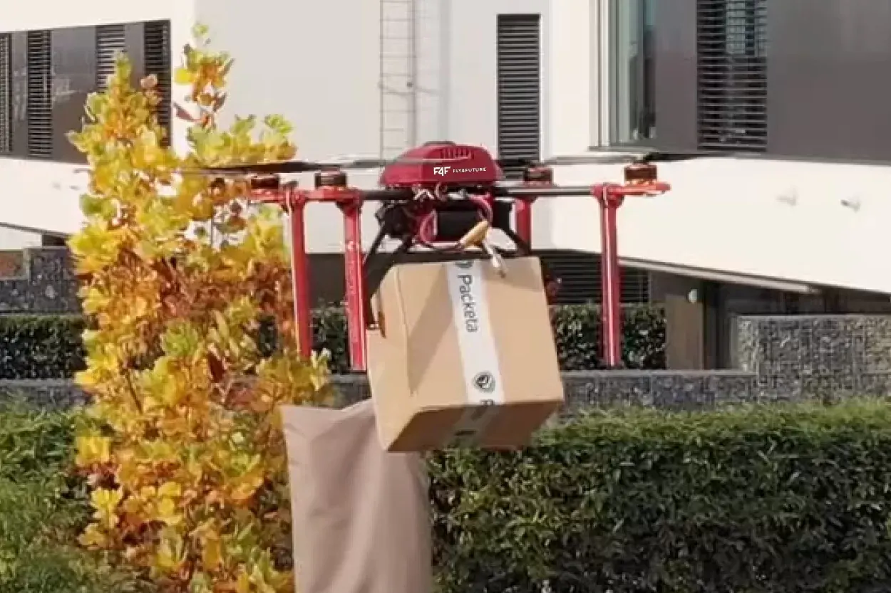 Last mile delivery by drone