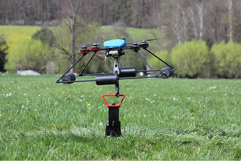 F4F autonomous waterproof drone landing on a boat