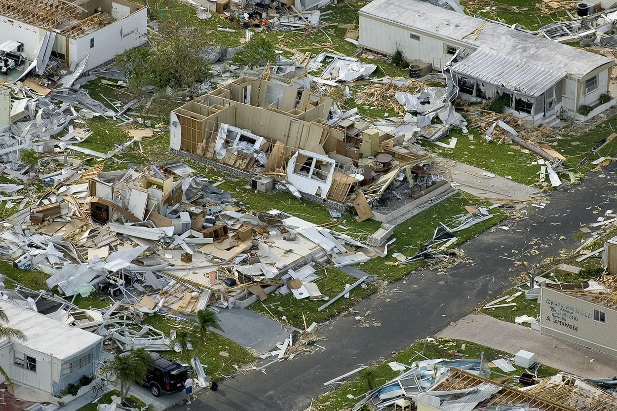Disaster area with possible threat of radiation 